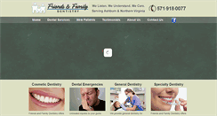 Desktop Screenshot of friendsandfamilydentistry.com