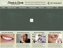 Tablet Screenshot of friendsandfamilydentistry.com